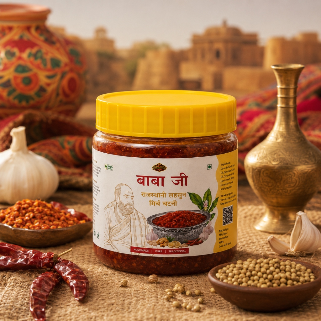 The Royal Taste of Desert Kitchens: Rajasthani Lahsun Mirch Chutney